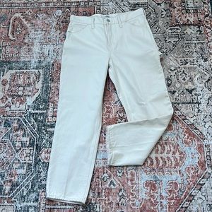 JCREW High-rise '90s classic straight carpenter jean in natural